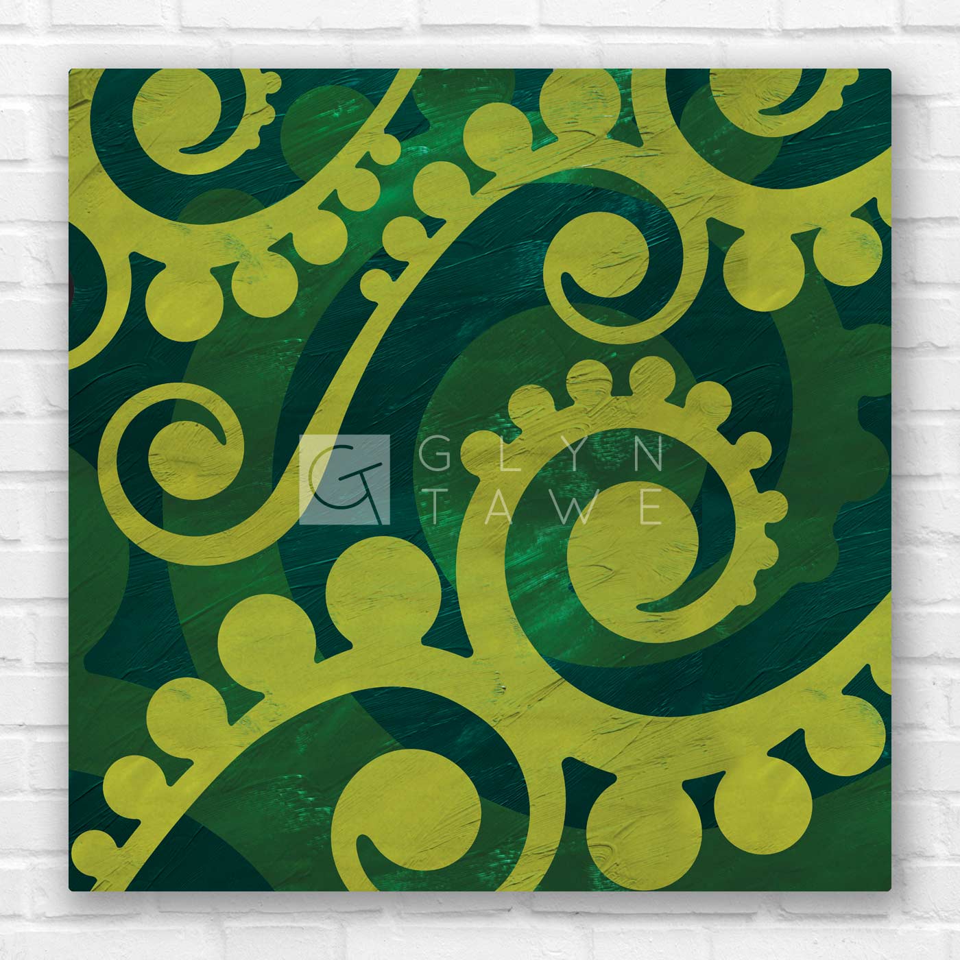 Green-Paisley-Art-Print